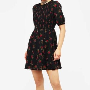 Disturbia Darcey Floral Print Mini Dress US 10
